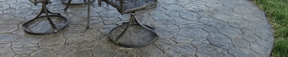 Garden relaxation area with professionally installed stone flooring in El Paso TX